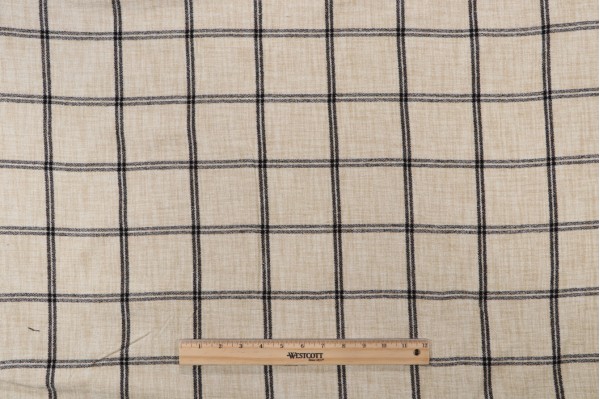 P Kaufmann Campbell Woven Chenille Upholstery Fabric in Domino