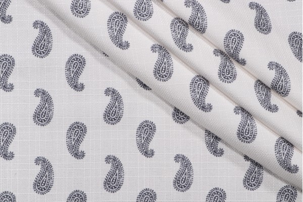 PK Lifestyles Simple Stamp Performance Plus Printed Decorator Fabric in Charcoal