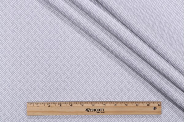 PK Lifestyles Fretwork Performance Plus Woven Upholstery Fabric in Fog