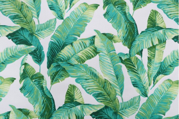 Bryant Fabrics Hanalai Printed Polyester Outdoor Fabric in Seaspray