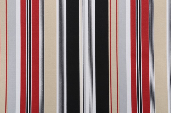 Bryant Fabrics Hudson Stripe Printed Polyester Outdoor Fabric in Bistro