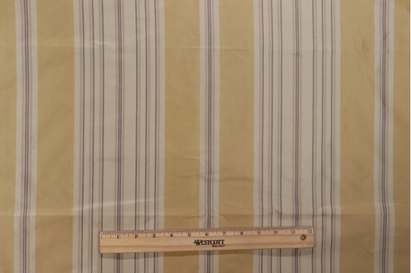 Scalamandre Nicolet II Silk Decorator Fabric in Pale Yellow