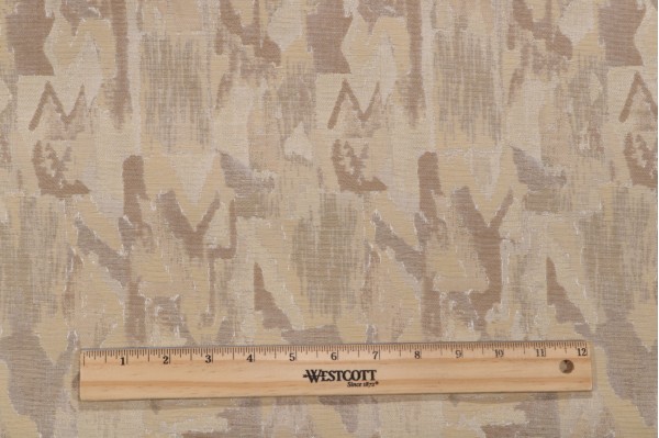 Robert Allen Superb Damask Upholstery Fabric in Rawhide