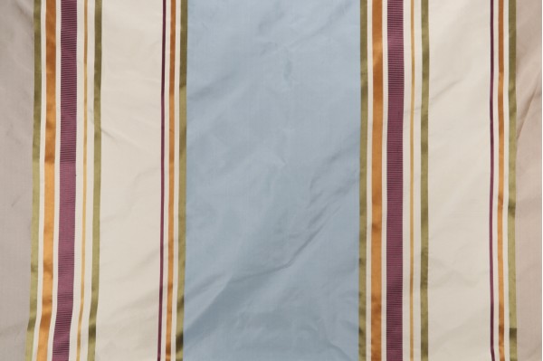 Scalamandre Doree Silk Decorator Fabric in Blue Taupe