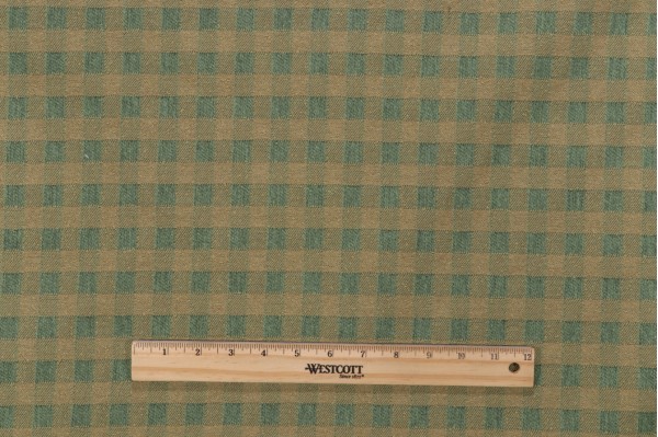 Scalamandre Homestead Check Woven Upholstery Fabric in Green