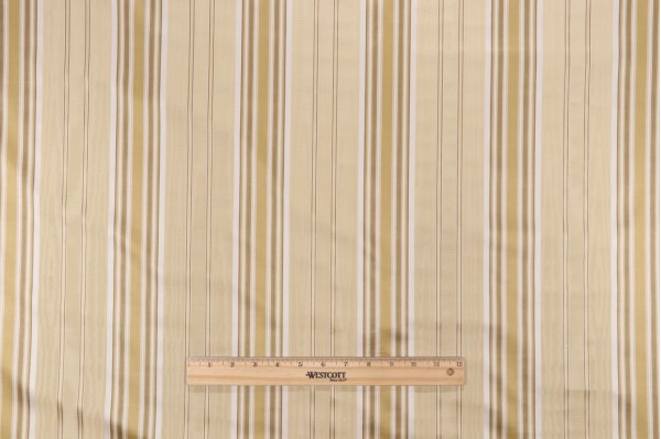 Click for 7.75 Yards Scalamandre Stripe Woven Upholstery Fabric in Golden Scalamandre Stripe Woven Upholstery Fabric in Golden