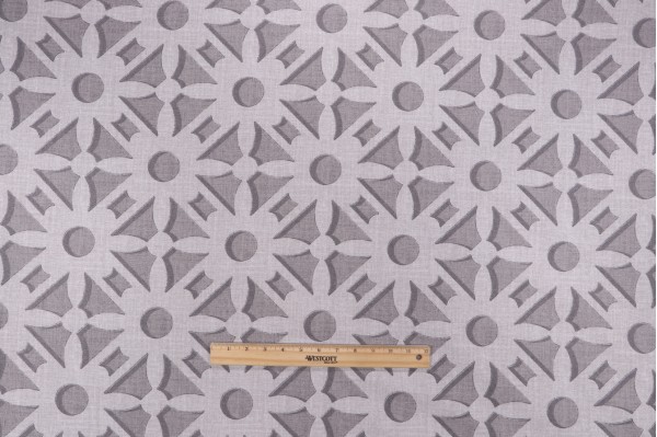 Magnolia Homes Nola Printed Cotton Drapery Fabric in Flannel