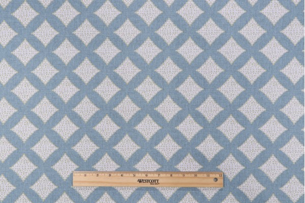 Magnolia Home Alder Printed Cotton Drapery Fabric in Verdigris