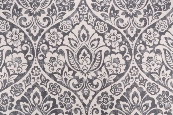 Covington Marjani Damask Upholstery Fabric in 998-Pewter