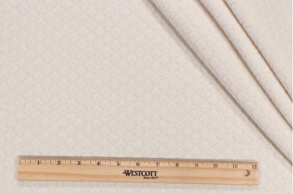 Covington Komodo Chenille Matelasse Upholstery Fabric in 141-Cream