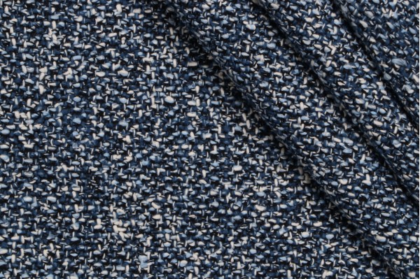 Carroll Woven Upholstery Fabric in Marine