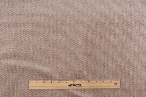 Scalamandre Alfa Plain Woven Chenille Upholstery Fabric in Beige