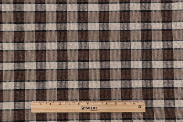 Scalamandre Meadowland Woven Upholstery Fabric in Brown/Black