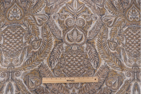 Grey Watkins Bolivar Tapestry Upholstery Fabric in Gray for Scalamandre