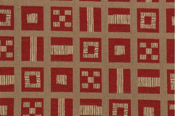 Grey Watkins Rhineland Tapestry Upholstery Fabric in Indian Red for Scalamandre
