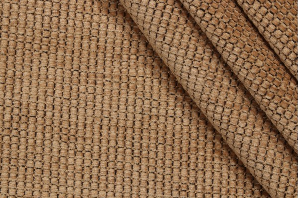 Scalamandre Woven Chenille Upholstery Fabric in Black Sand