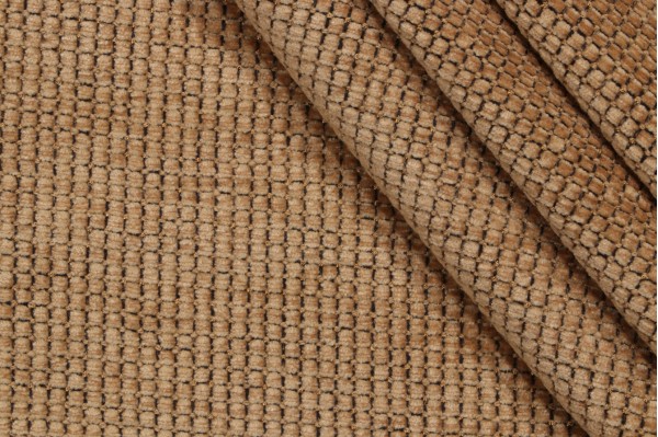 Scalamandre Woven Chenille Upholstery Fabric in Black Sand