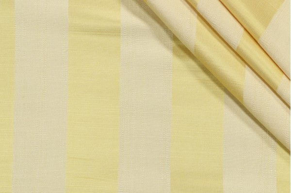 Scalamandre Stripe Woven Decorator Fabric in Lemon