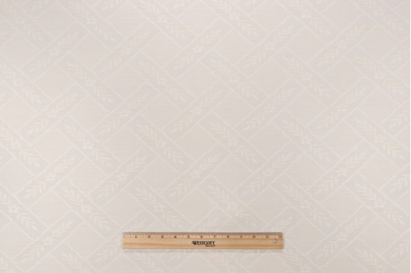 Scalamandre Vasse Damask Upholstery Fabric in Cream