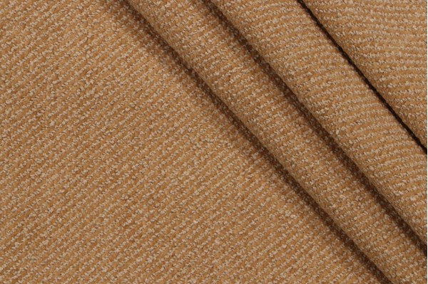 Scalamandre Bahia Boucle Woven Chenille Upholstery Fabric in Gold/Beige