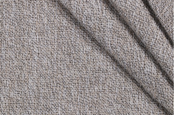 Sutton Woven Upholstery Fabric in Stone