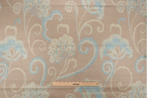 Click for 1 Yard Scalamandre Woven Upholstery Fabric in Aqua 1 Yard Scalamandre Woven Upholstery Fabric in Aqua