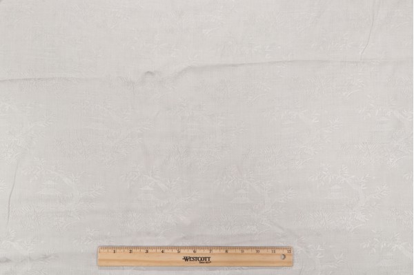Scalamandre Toile Jacquard Drapery Fabric in Tusk