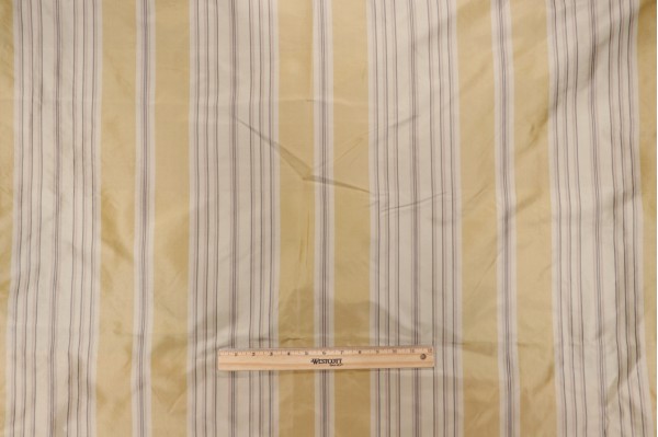 Scalamandre Nicolet II Silk Decorator Fabric in Pale Yellow