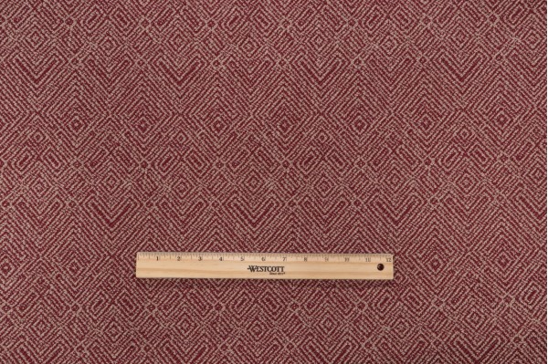 Scalamandre Sherpa Woven Upholstery Fabric in Red