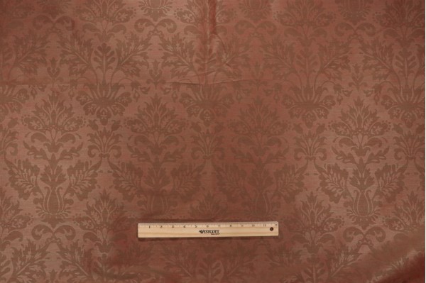 Scalamandre Alexandrine Damask Decorator Fabric in Cardinal Moss