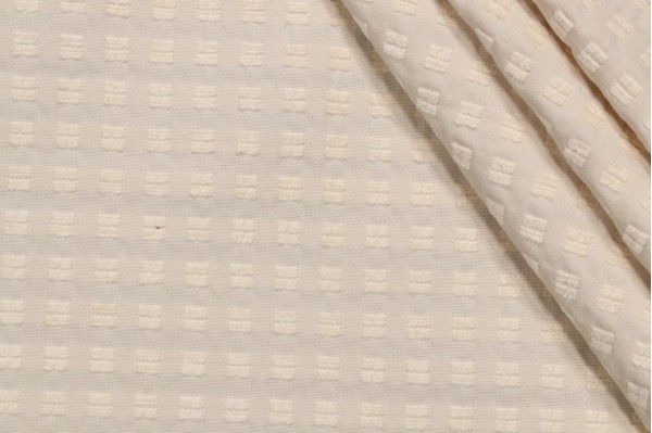 Scalamandre Woven Chenille Upholstery Fabric in Ivory
