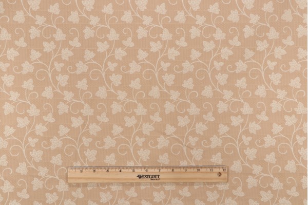 Scalamandre Floral Damask Decorator Fabric in Sand