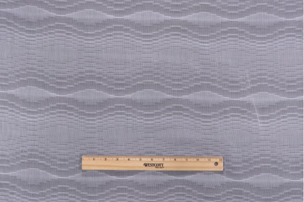 Old World Weavers Moire Sheer Drapery Fabric in White for Scalamandre