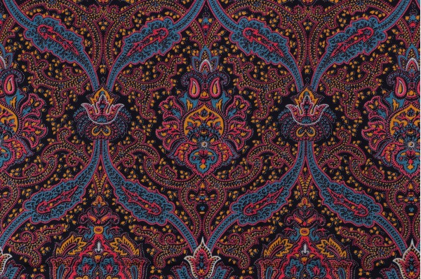 Old World Weavers Shrinagar Printed Cotton Drapery Fabric for Scalamandre