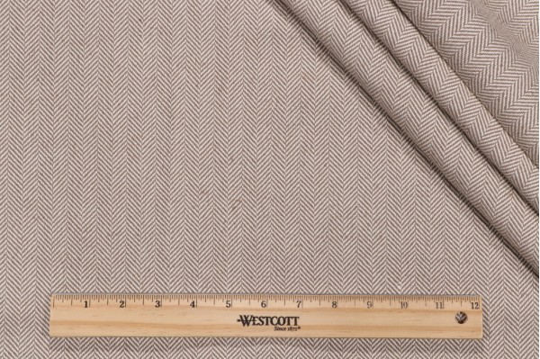 Furlong Woven Upholstery Fabric in Taupe