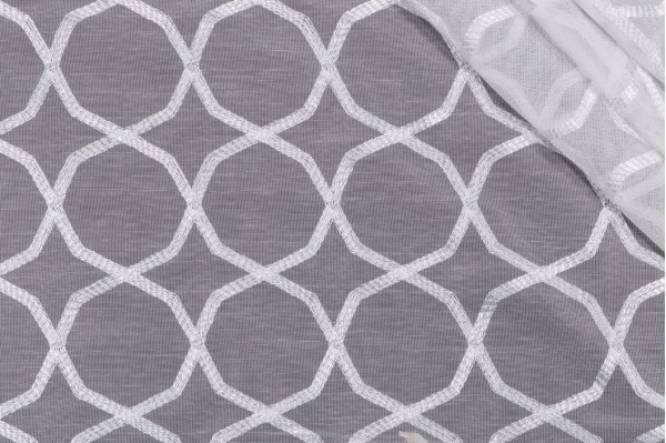 Click for 5.38 Yards Tempo Weighted Sheer Drapery Fabric in Veil Tempo Weighted Sheer Drapery Fabric in Veil