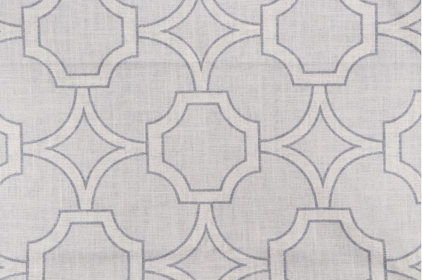 Vern Yip Trend Cape Cod Printed Drapery Fabric in Grey for Fabricut
