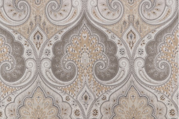 Kravet Latika Printed Linen Drapery Fabric in Limestone CLOSEOUT