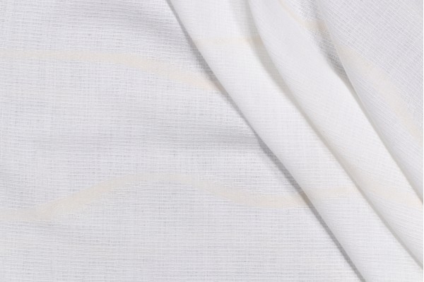 Alessi Sheer Woven Drapery Fabric in Whisper