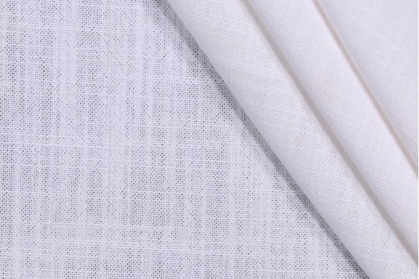 Folsom Woven Drapery Fabric in Angora