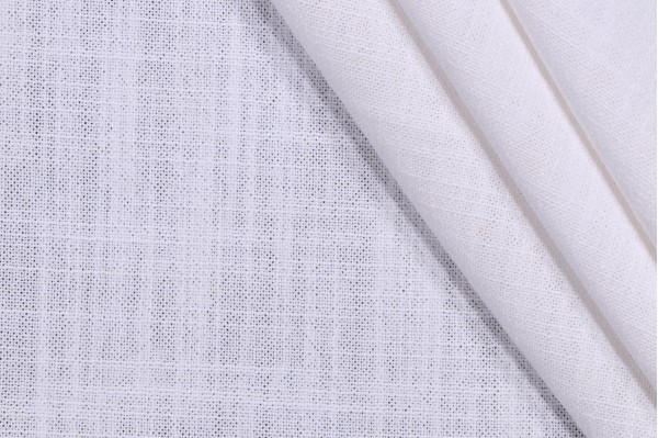 Folsom Woven Drapery Fabric in Angora