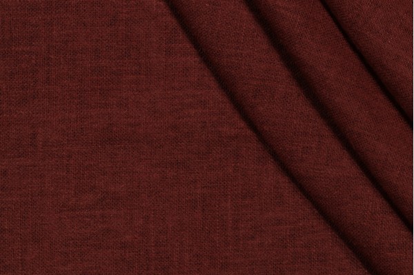 Covington Jefferson Linen Woven Drapery Fabric in 361-Brown Blaze