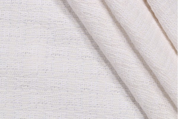 Knitty Gritty Performance Woven Upholstery Fabric in Ivory