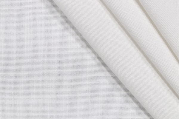 Mila Woven Decorator Fabric in White