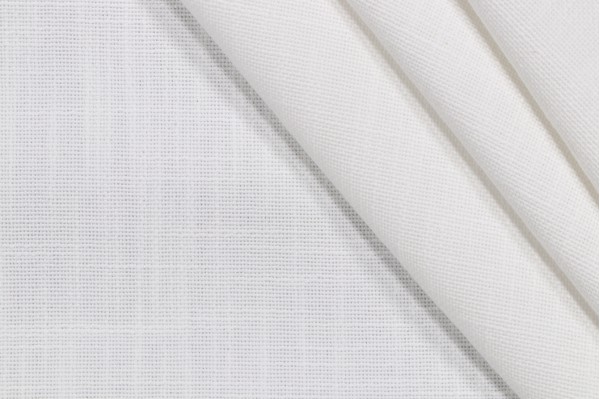 Mila Woven Decorator Fabric in White