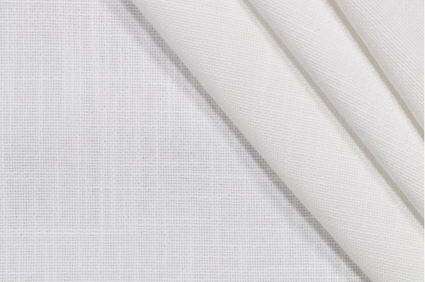 Mila Woven Decorator Fabric in White