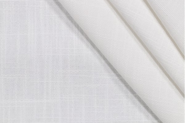 Mila Woven Decorator Fabric in White