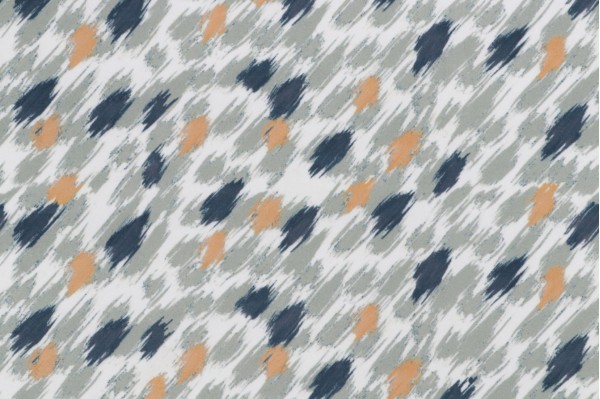 Juba Printed Velveteen Decorator Fabric in Blue Spruce