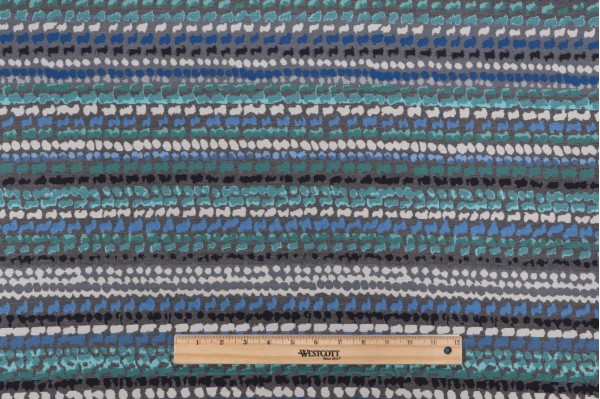 KB Textiles Shockwave Woven Outdoor Fabric in Pool