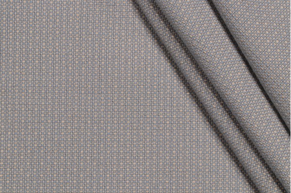 Sample of Scalamandre Glasgow Woven Upholstery Fabric in Teal Grey 